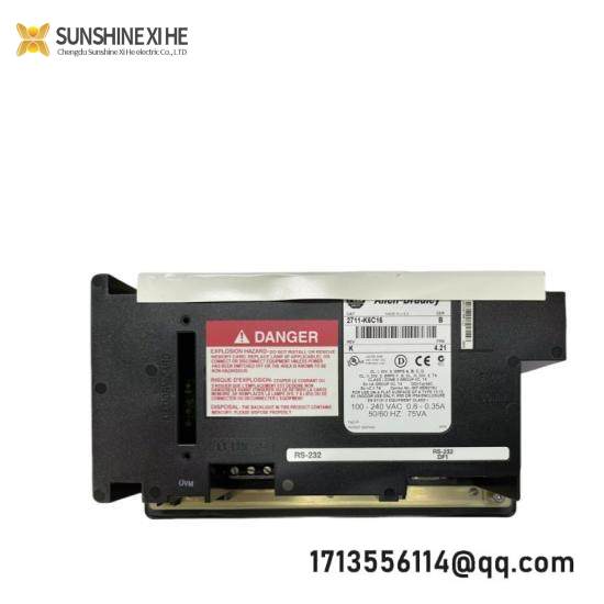 Allen-Bradley 2711-K6C16 PanelView 600 Color Keypad RS-232 (DF1) RS-232 Print AC