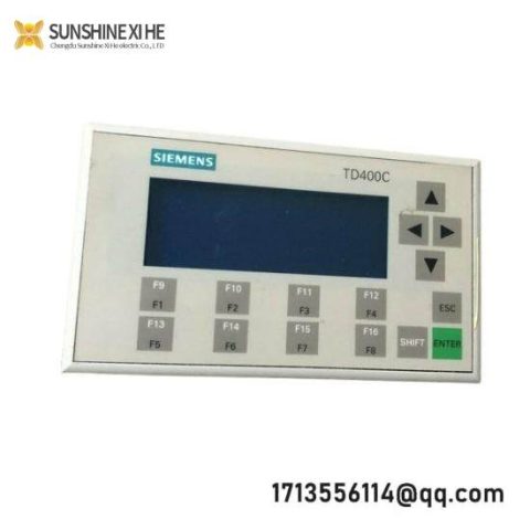 SIEMENS SIMATIC TD400C Operator Panel 6AV6640-0AA00-0AX1, Compact Text Display with Cable & Mounting Accessories