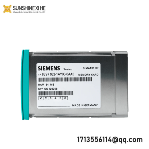 SIEMENS S7 Memory Card 6ES7952-0KH00-0AA0 for Industrial Control Systems