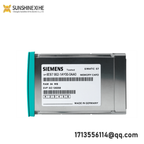 SIEMENS 6ES7952-1AK00-0AA0: High-Performance RAM Memory Card for Industrial Automation