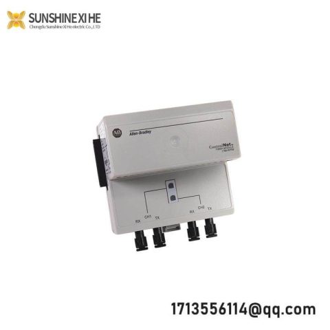 Allen-Bradley AB 1786-RPFM Dual Fiber Optic Channel, ControlNet, Industrial Networking