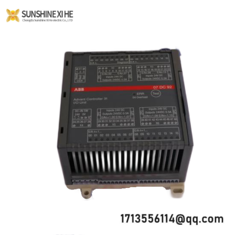 ABB 07DC92 - Advanced Digital I/O Module, Industrial Automation