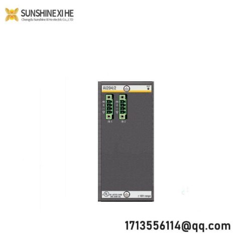 Bachmann AI204/2 Analog Input Module: High Precision, Dual Channel, 16-bit Resolution for Industrial Automation