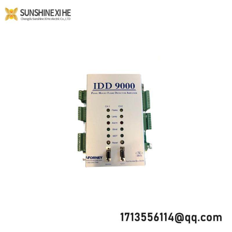 FORNEY IDD 9000 408100-00: Panel-Mounted Dual-Channel Flame Amplifier