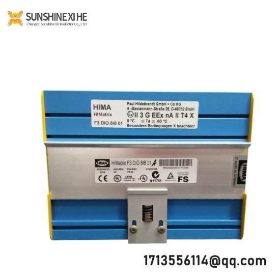 Hima F3 DIO 8/8 01 | Hiamtrix F3 DIO 8/8 01 Control Module, High-Precision Industrial Automation Solution