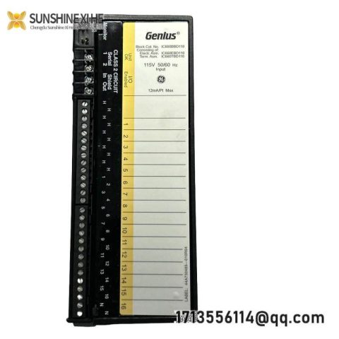 GE Industrial Control - IC660BBD110 Discrete Input Block, for Precise Machine Monitoring & Control