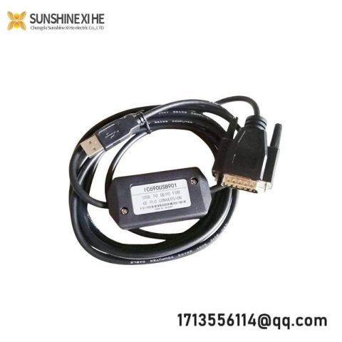 GE IC690USB901 Programmable Logic Controller Programming Cable