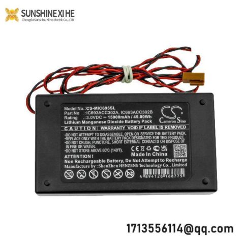 GE IC693ACC302A: Advanced Auxiliary Battery Module, Designed for Industrial Control Systems