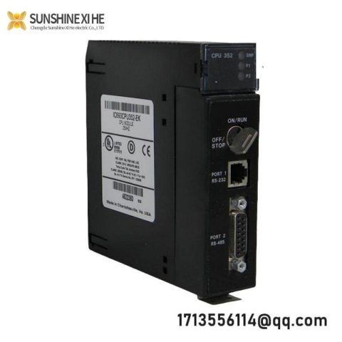 GE IC693CPU352: Single Slot CPU Module, Optimized for Industrial Automation