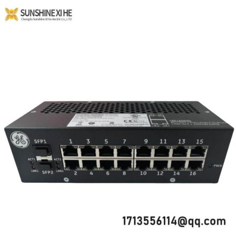 GE IS420ESWBH1A Industrial Ethernet Switch, Fiber & Copper Ports, Mark VIe Series