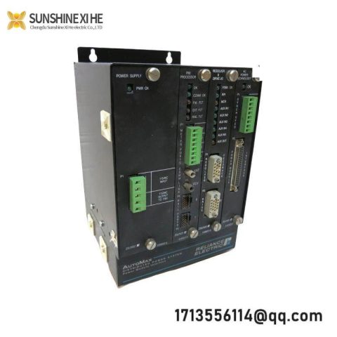 Reliance Electric 805401-3S Slot Rack Assembly w/ Cards & Power Supply, PMI Processor