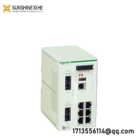 Schneider TCSESM083F2CU0 Industrial Ethernet Switch: 8-Port Control Module