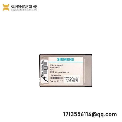 SIEMENS SIMADYN D Memory Submodule 6DD1610-0AH0, Advanced Industrial Control Module