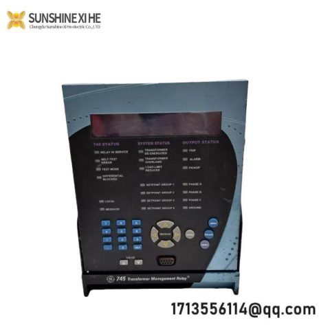 GE 745-W2-P5-G5-HI-A-L-R-E-H Transformer Management Relay: Precision Control for Industrial Applications